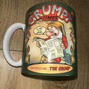 Disney Store Grumpy Times Large‎ Oversized Coffee Tea Mug Grump 16 oz